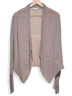 Sequinned Loose Fit Shawl Sparkly Batwing Neutral Nude Small Gold Hawk